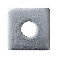 SQW12S316 1/2" X 1-5/8" Square Washer, (1-5/8" Square, 9/16" Hole), (for Channel/Strut), 316 Stainless